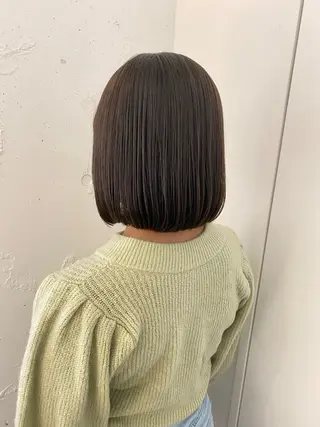 ミディアム カラー 関 桃萌果のヘアスタイル