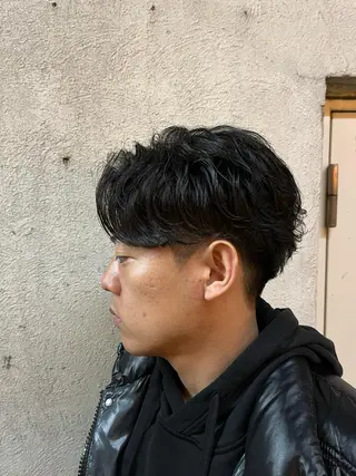 ショート パーマ メンズ 🏆メンズヘア特化 🥇代表りんぺーのヘアスタイル