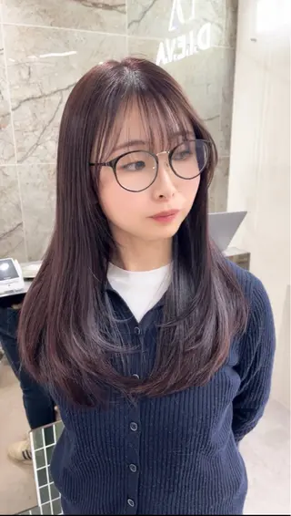 セミロング 🫧ハッシュレイヤー ×髪質改善🫧清野のヘアスタイル