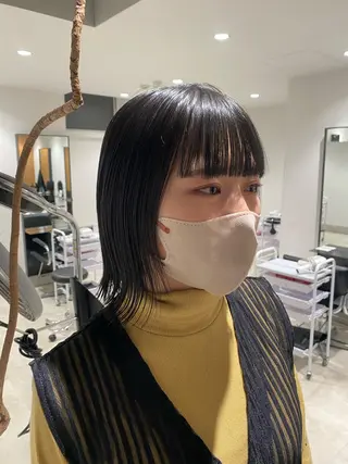 ミディアム カラー stylist トモヤのヘアスタイル