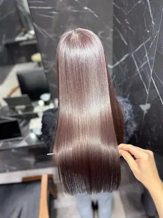 ロング JIN|朝楽になる 乾かしただけで極艶髪のヘアスタイル