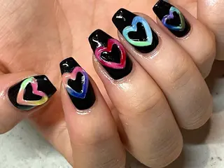 ネイル 韓国/ワンホン/長さ 出しつけ放題🎀のネイルデザイン