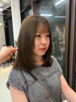 ミディアム カラー カットモデル募集中 🤍harunaのヘアスタイル