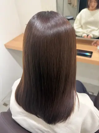 セミロング カラー attrait🍀 福田憂也のヘアスタイル