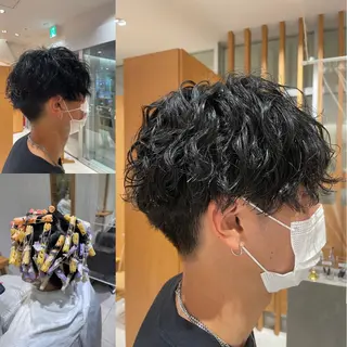 パーマ メンズ ARMONY秋山輝也 コテ巻き風パーマ特化のヘアスタイル