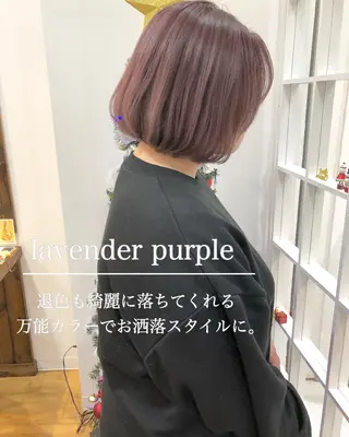 ミディアム カラー 横浜ブリーチムラ直し ハイトーン/ブリーチのヘアスタイル
