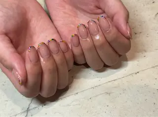 ネイル 韓国/ワンホン/長さ 出しつけ放題🎀のネイルデザイン