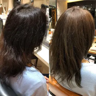 セミロング カラー Soleria 田中慎一のヘアスタイル