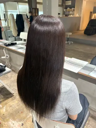 セミロング カラー 玉置七海✨ /透明感/髪質改善のヘアスタイル