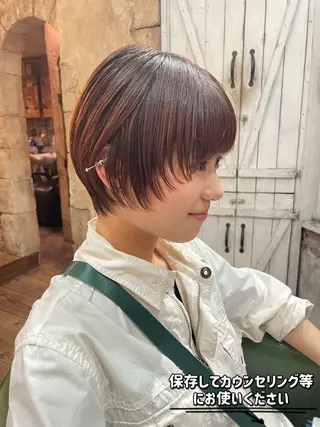 ショート カラー 小田 聖也のヘアスタイル
