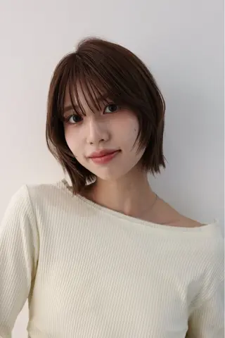 ショート 韓国レイヤー／透明感 カラー🍀*そらのヘアスタイル