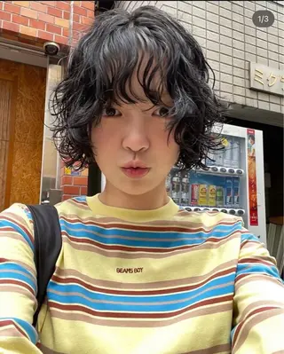 ショート パーマ 西山 凜のヘアスタイル