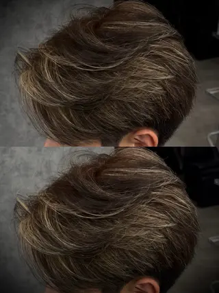 カラー メンズ センターパート指名 No.1／カヅキのヘアスタイル