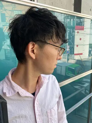 ショート カラー パーマ ヘアアレンジ メンズ キッズ ネイル マツエク・マツパ アイブロウ 久木原 ゆりのヘアスタイル