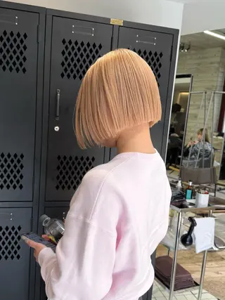 ミディアム カラー 色落ち綺麗透明感カラ /ボブ/ナカツヒカルのヘアスタイル