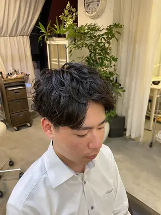 パーマ メンズ ハヤシ ホマトラのヘアスタイル