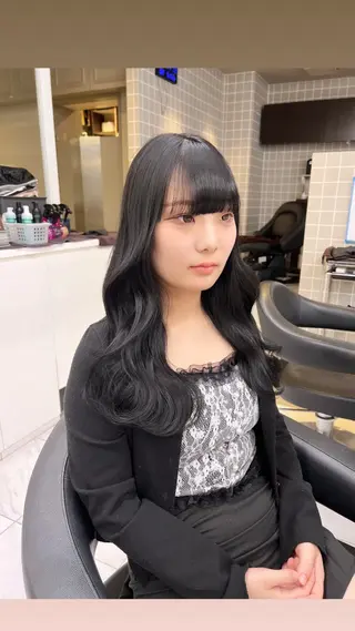 ロング カラー パーマ ヘアアレンジ メンズ 上品＆韓国風 🥀海心🥀のヘアスタイル