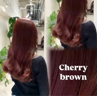 ロング ブリーチなしWカラー 暖色カラー/mayuのヘアスタイル
