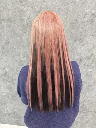 ロング カラー 外れにくいエク💚 EST梅田TAKIのヘアスタイル