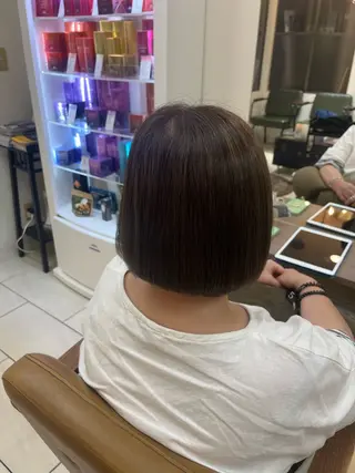 ミディアム 福本 光のヘアスタイル