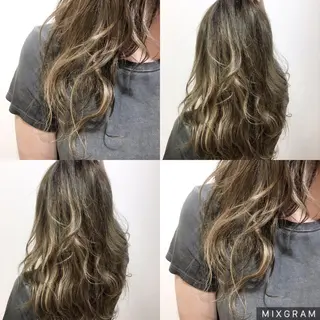 ロング カラー 海外風レイヤーカット 👑店長 平松 由のヘアスタイル