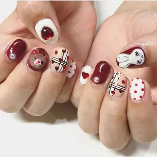 ネイル 渋谷/チップ長さ出し 👑アプレgel-xのネイルデザイン