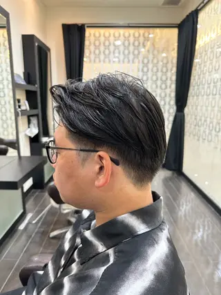メンズ ナチュラルヘア 神田一瑳のヘアスタイル