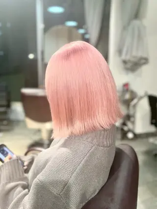 ミディアム カラー 🎀ハイトーン・艶 カラー HANA🎀のヘアスタイル