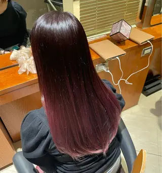 ロング カラー 前田 彩良のヘアスタイル