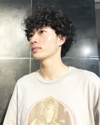 パーマ ヘアアレンジ メンズ メンズ特化✂️栗原 侑也のヘアスタイル
