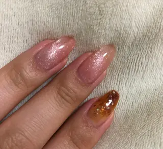 ネイル パラあり！フィルイン 美フォルムのネイルデザイン