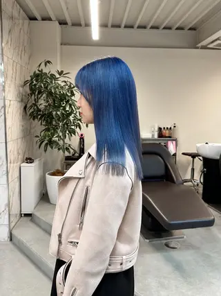 セミロング カラー ハイトーン×似合わせ 🌱中川慎之介のヘアスタイル
