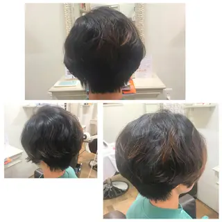 ショート カラー 澤田 彩香のヘアスタイル