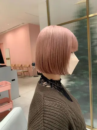 ショート カラー レイヤー専門家 ダブルカラー修のヘアスタイル