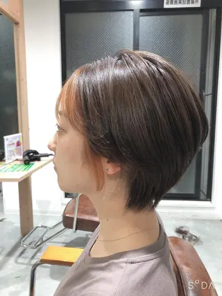 ショート カラー Rubik難波樽本 譲二のヘアスタイル