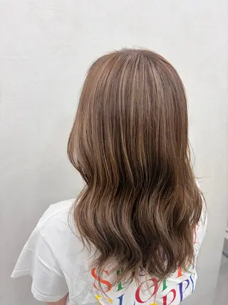 セミロング カラー 🌼似合わせカラー / Misaki🌼のヘアスタイル