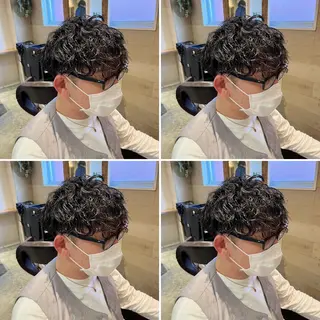 パーマ メンズ メンズパーマ特化 望月謙二郎のヘアスタイル
