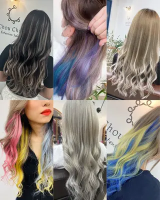ロング シール／編込エクステ ヘアーエクステ専門店のヘアスタイル