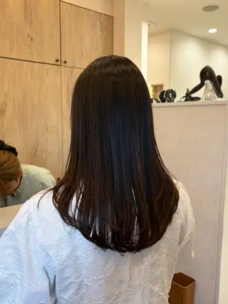 セミロング カラー ナチュ盛れヘア🌿 moeのヘアスタイル