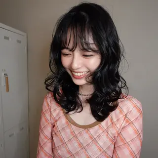 セミロング カラー レイヤー/髪質改善 Lond ambreのヘアスタイル