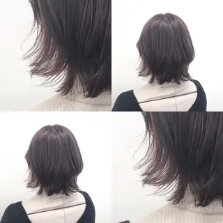 セミロング カラー パーマ ヘアアレンジ メンズ キッズ ネイル マツエク・マツパ 上品＆韓国風 🥀海心🥀のヘアスタイル