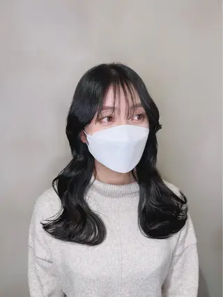 ロング カラー 泉 堅也のヘアスタイル