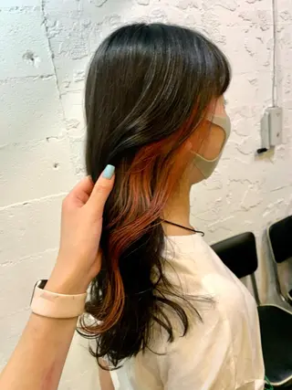 ロング カラー 🌷ラベンダーピンク 顔まわり🌷ねいろのヘアスタイル