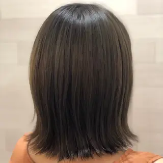 ミディアム カラー 縮毛矯正/ワンカラー モデル募集🫧羽夏のヘアスタイル