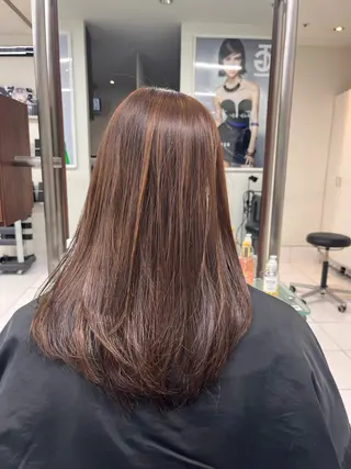 ロング カラー 小野 達己のヘアスタイル