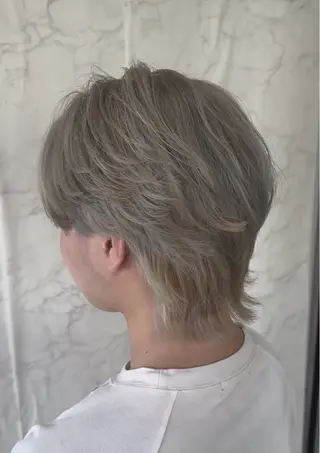 ミディアム カラー 福本 ルミのヘアスタイル
