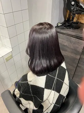 ミディアム カラー ヘアアレンジ 韓流トレンドヘア 🎀RINAKO🎀のヘアスタイル