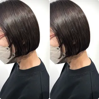 ショート 切っぱなし💇‍♀️ イヤリング🎨龍之介のヘアスタイル