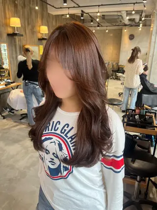ロング カラー haruka ♡レイヤー/透明感のヘアスタイル