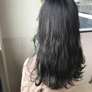 セミロング カラー Oopsレイヤー 加藤澄都のヘアスタイル